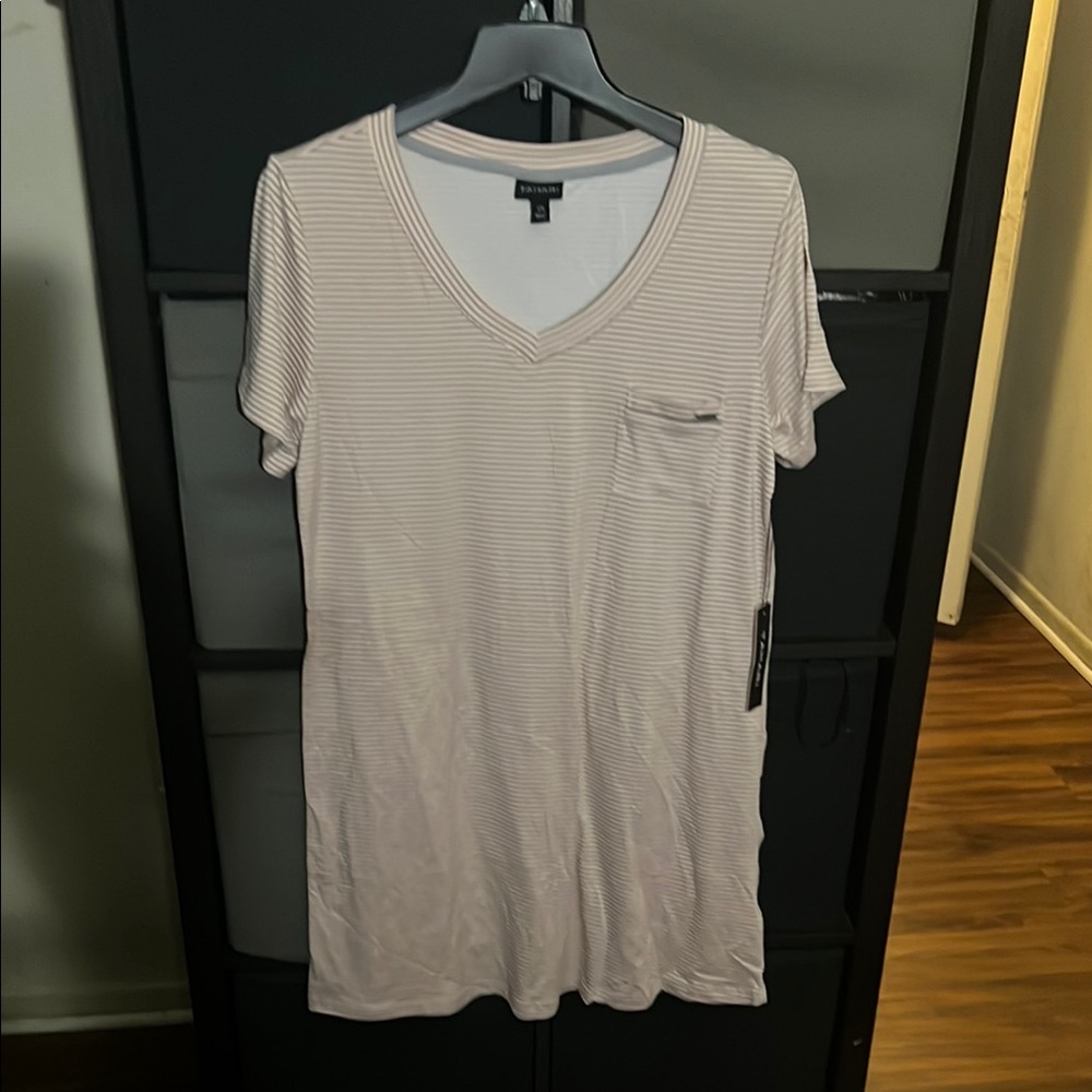 Women's Striped V-Neck Top